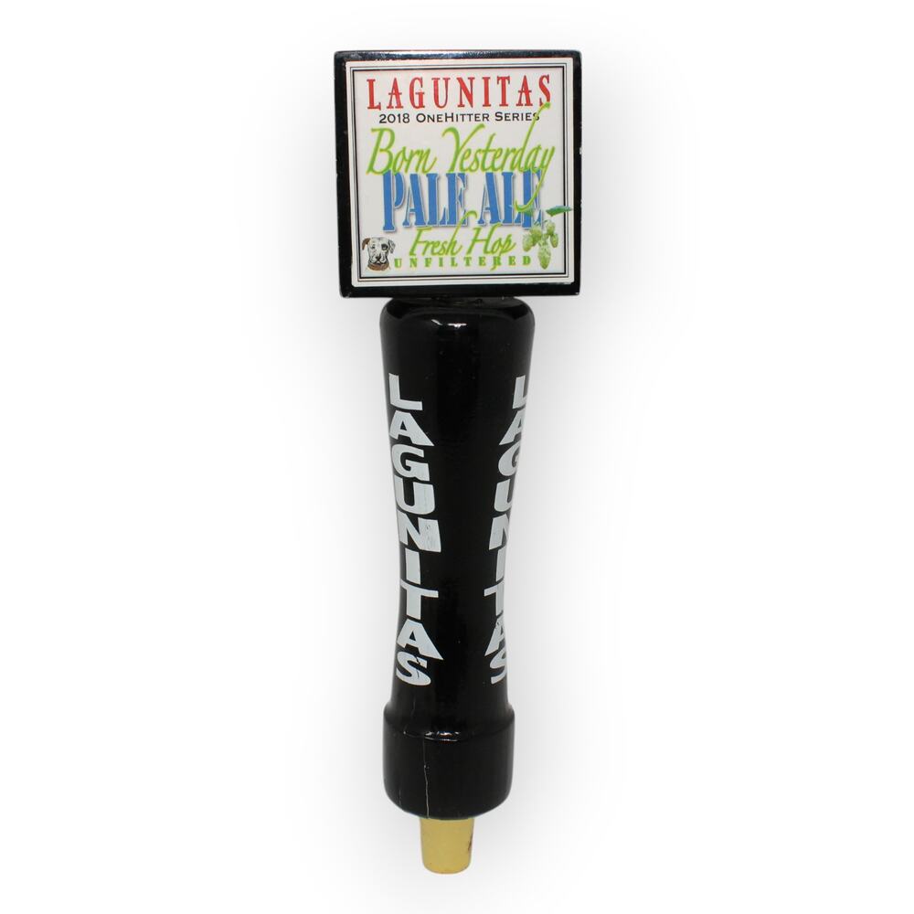 Lagunitas Born Yesterday Pale Ale Craft Draft Beer Tap Handle 2018 OneHitter